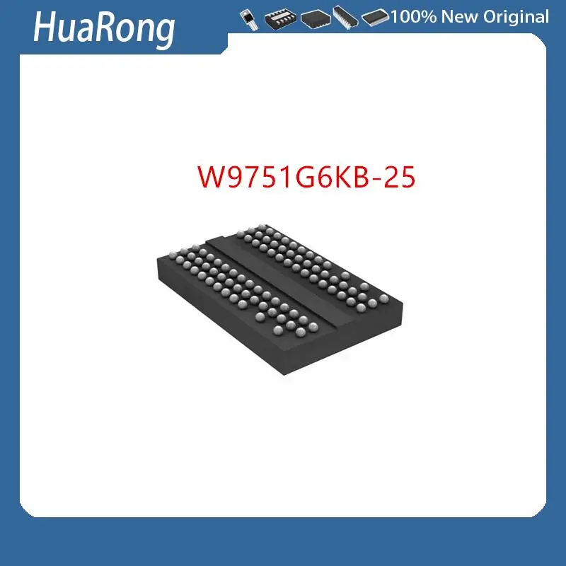 

5Pcs/Lot W9751G6KB-25 W9751G6KB DDR2 FBGA84