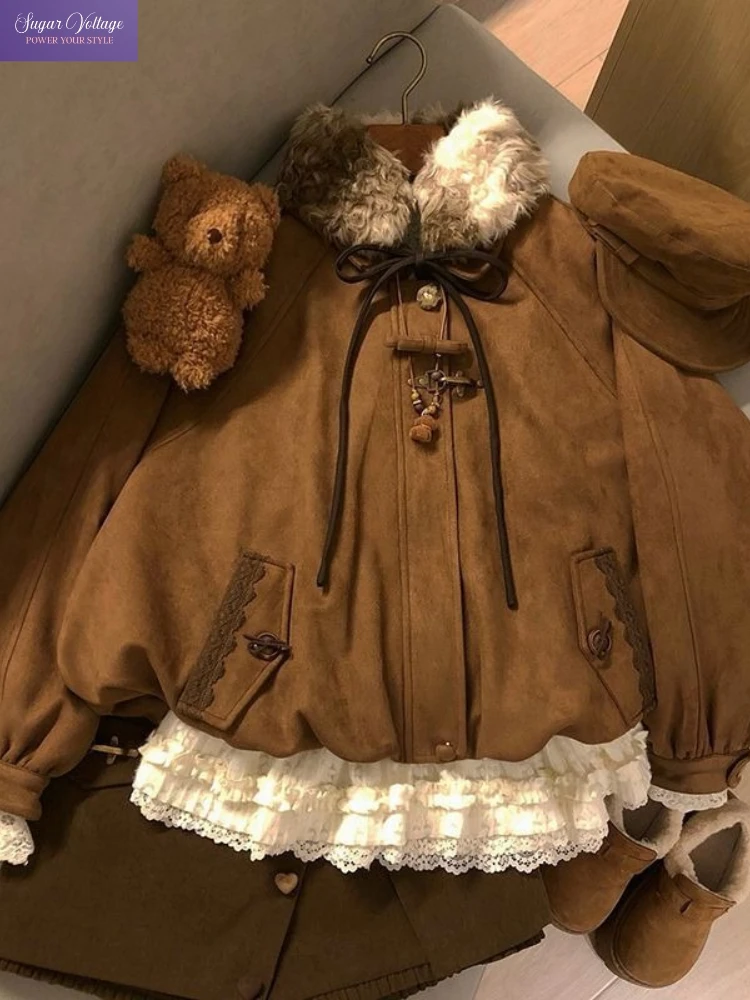 

Korean Fashion Sweet Pink Knit Two Piece Set Women Loose V-Neck Bow Sweater and Shorts Cozy Lazy Style Soft Cable Knit Outfit