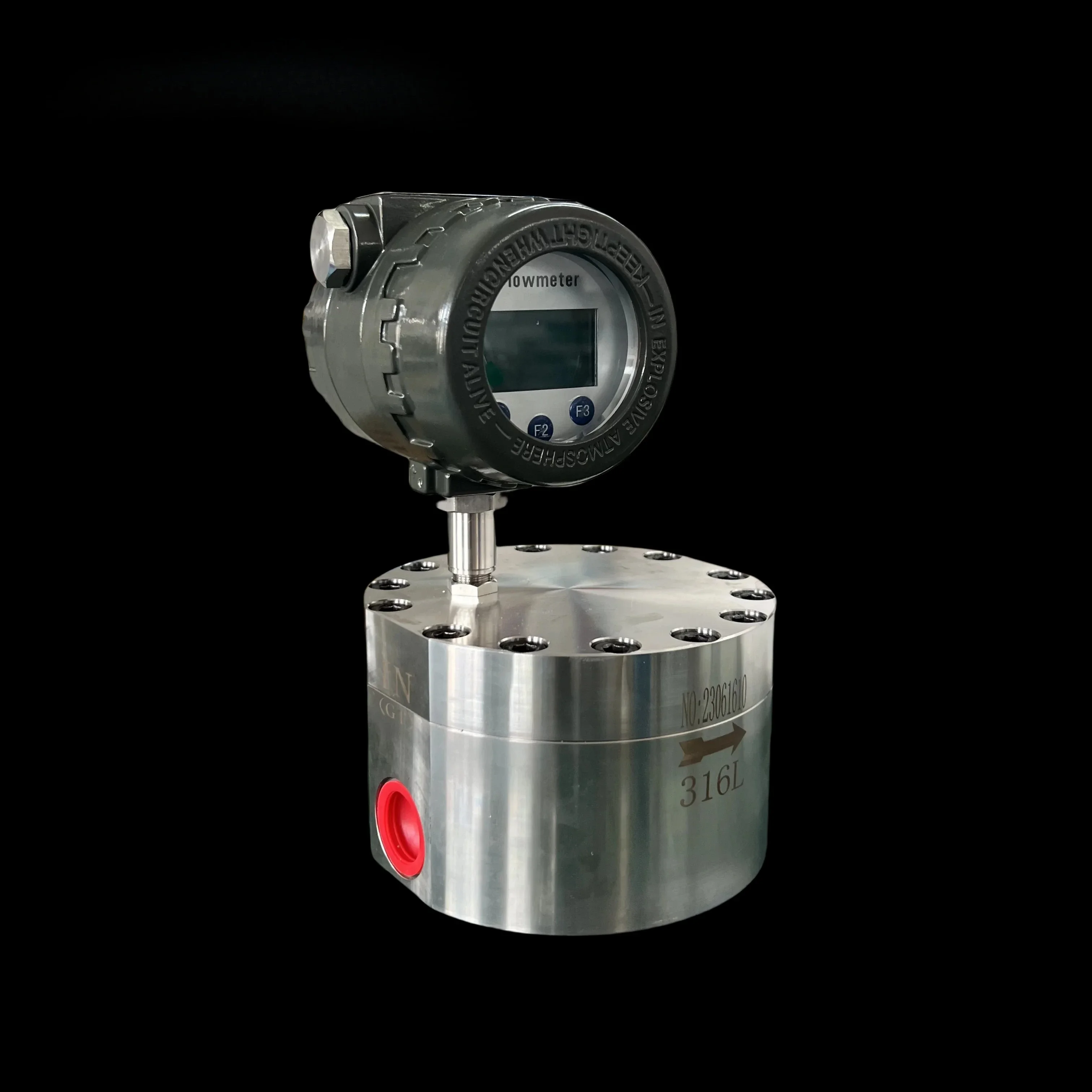 0.5% 40MPa SUS316L Small Flow Micro Liquid Flow 0.2L/min Measuring Micro Gear Flow Meter