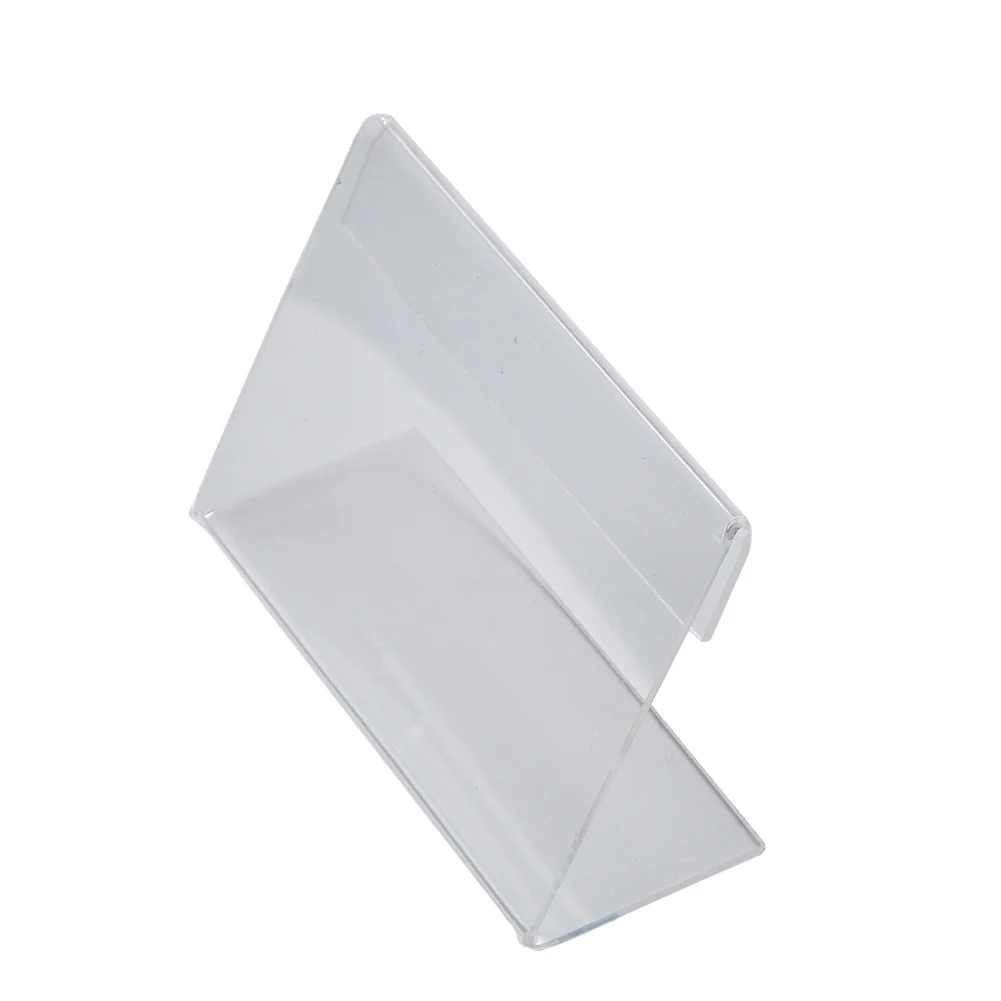 20pcs 5x7.5cm for acrylic Sign Picture Frame Display Stand Clips Telephone Poles Price Of Business Card Label Label Stand Home