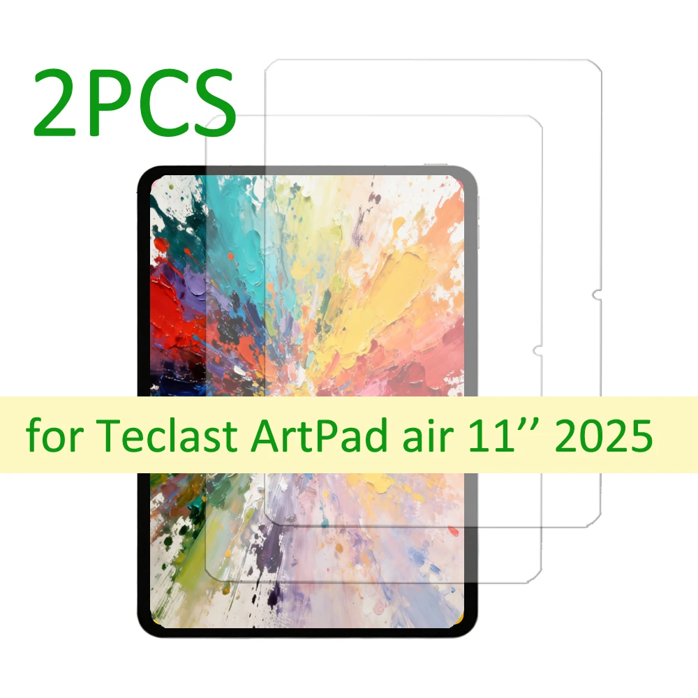 

2PCS Tempered glass screen protector for Teclast Artpad air 11'' 2025 Art pad 11-inch protective film 9H hardness HD clear film