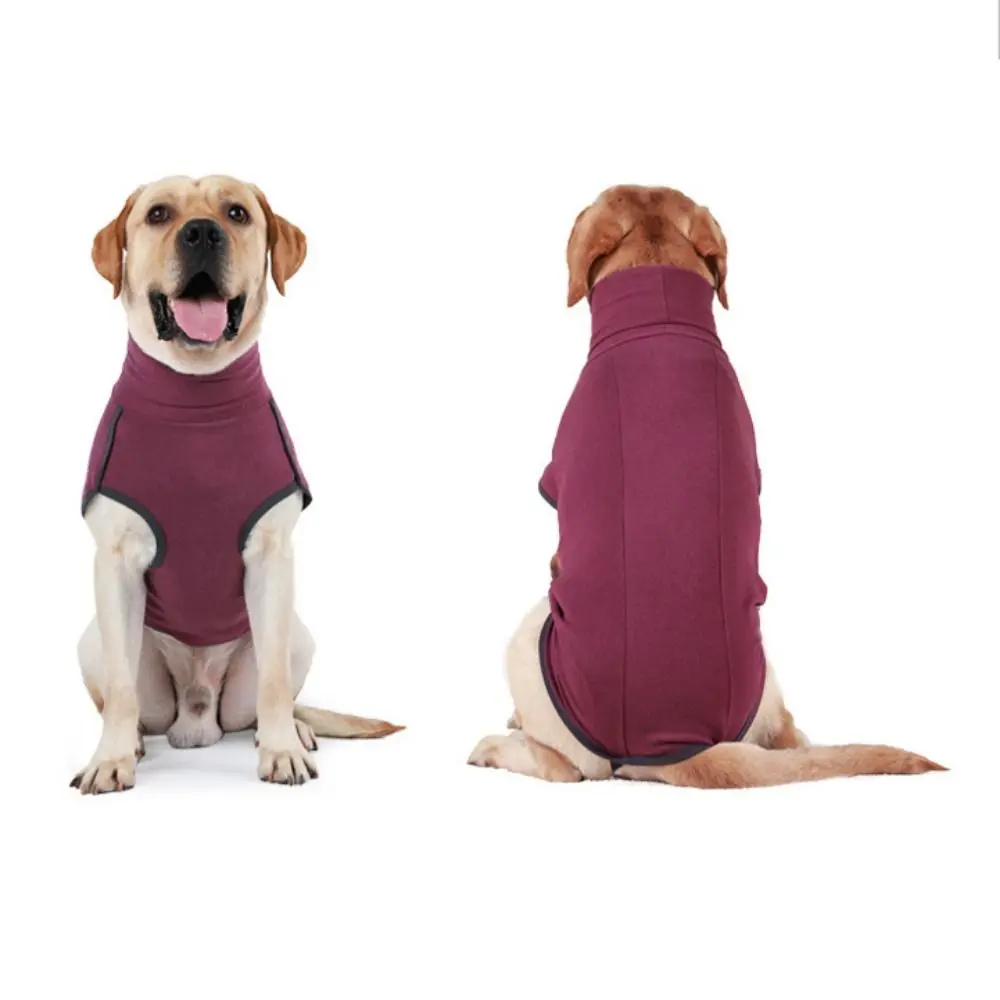 Chaqueta elástica de cuello alto para mascotas, chaleco cómodo y cálido para perros, sudadera de invierno para perros, abrigo suave para perros en clima frío para Otoño e Invierno