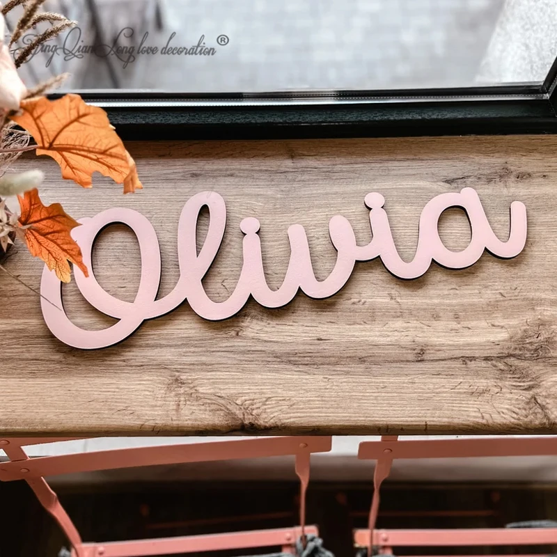 Custom Decorative Wooden Sign  - đánh giá và giá Baby Nursery Name Letters