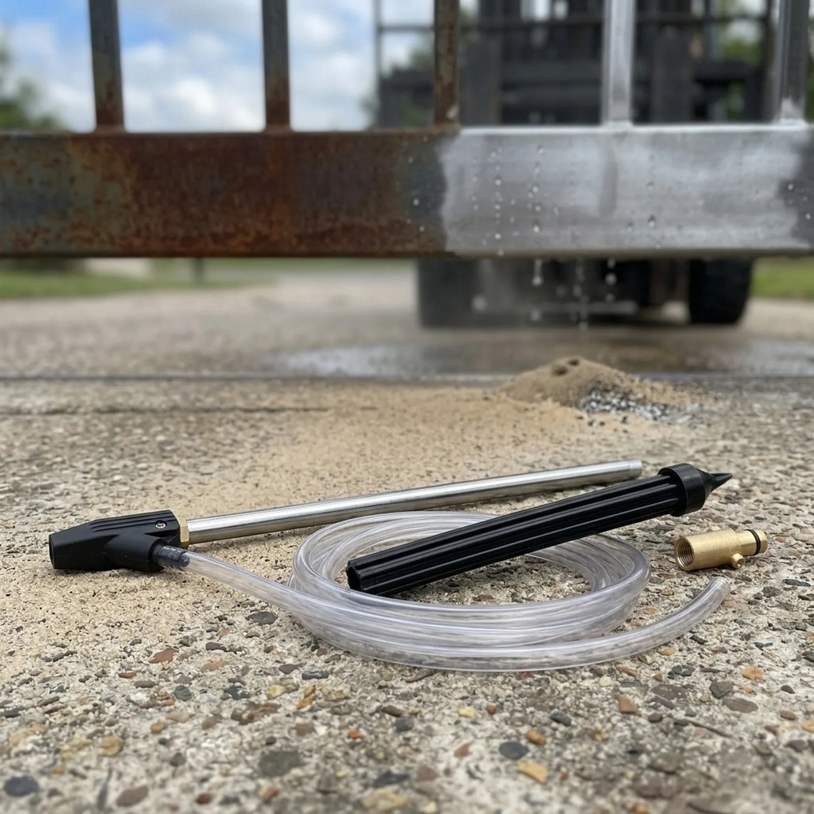 Sand and Wet Blasting Kit for Nilfisk For Gerni Pressure Washers Including Adapter Hose Suction Pipe and PA Nozzle Assembly