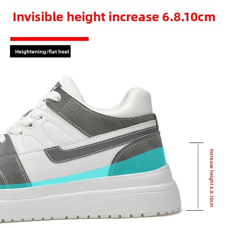 Herren-Sneaker mit Höhenerhöhung: Atmungsaktive Sportschuhe für Männer mit 4cm, 6cm, 8cm oder 10cm Erhöhung – Detail 8
