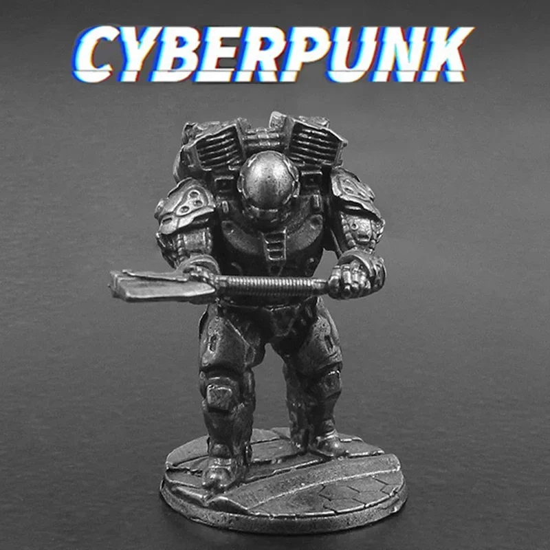 Cyberpunk Soldier Action Figures New Style Fine Copper Future Legion Model Ornament Accessorie Board Game Piece Desktop Decor