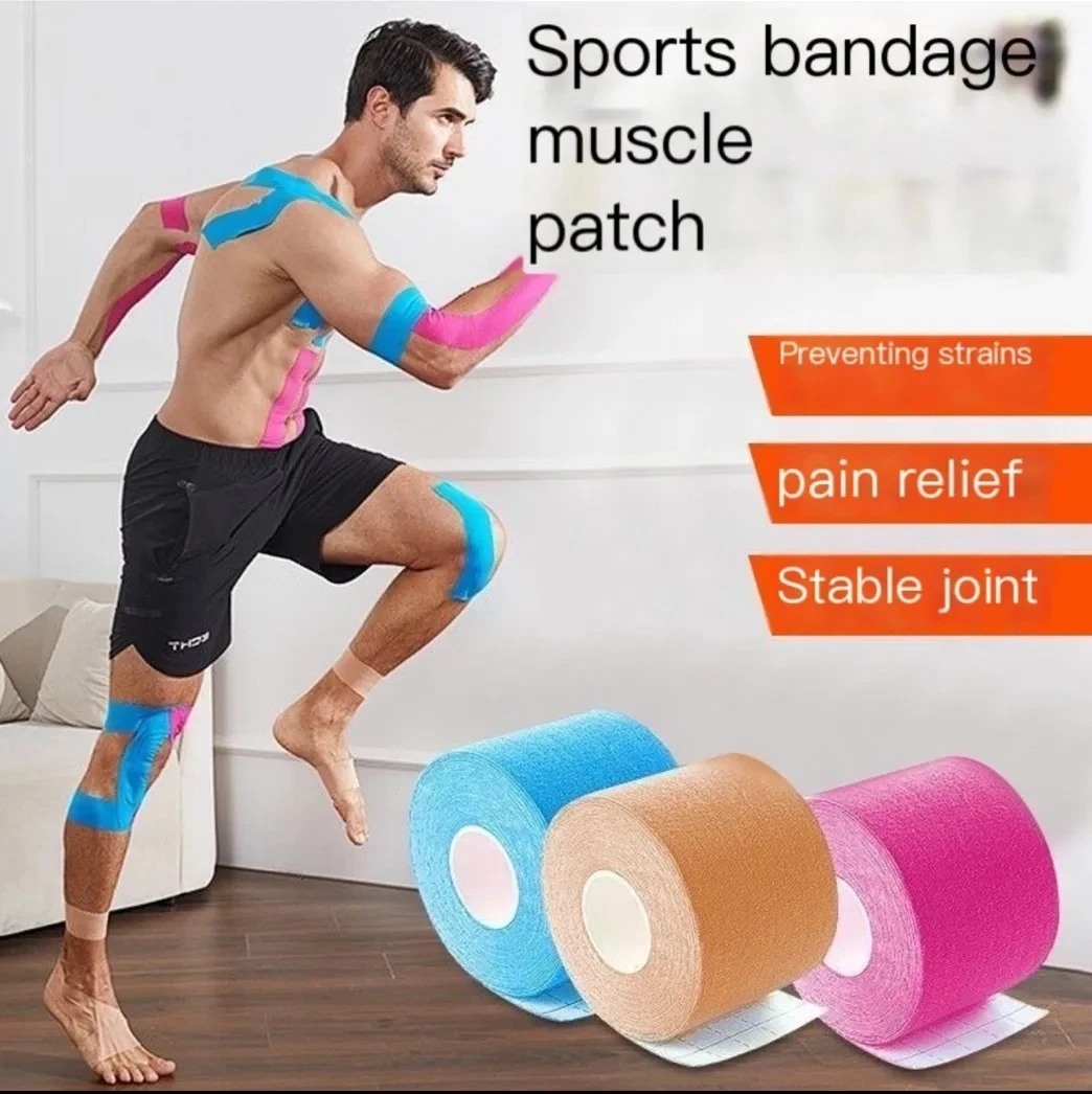 2.5CM*5M sports functional tape, face lift tape, neck tape, facial skin care tools, nasolabial stretch elastic bandage