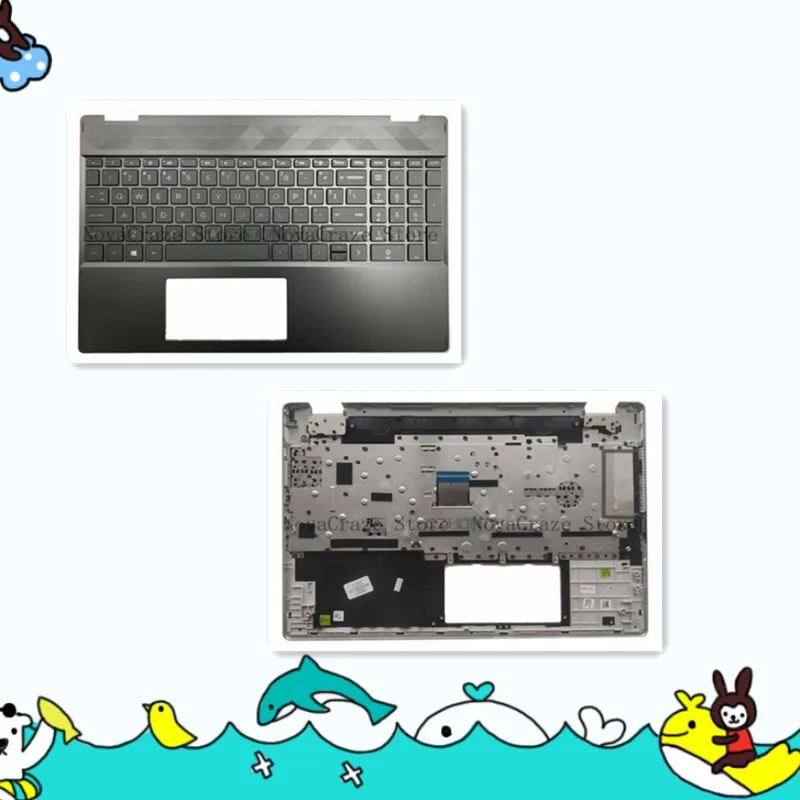 

L51363-001 New FOR Pavilion X360 15-DQ TPN-W140 Palmrest w/ Keyboard Non-Backlit L51363-001