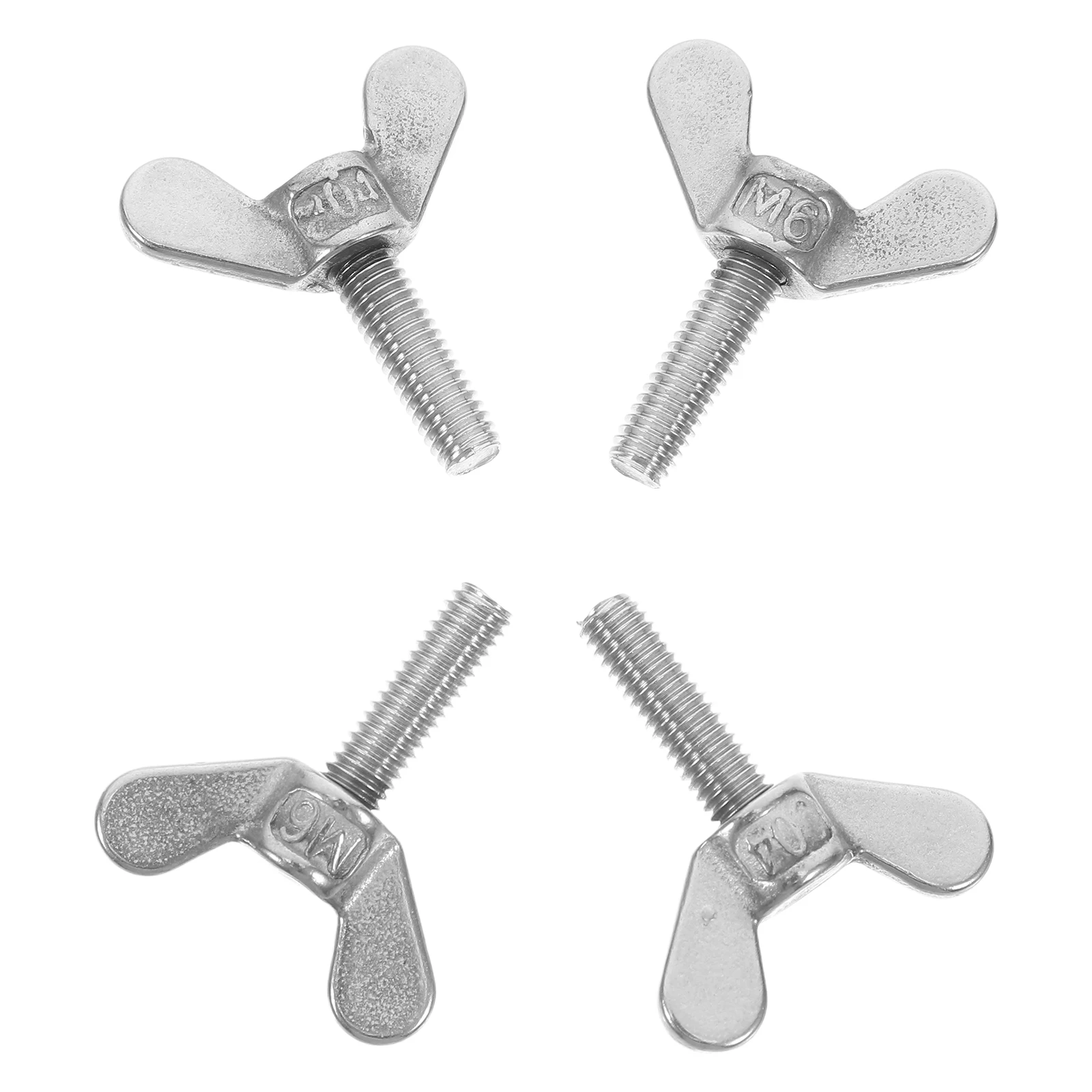 

4 Pcs Butterfly Bolt Screw Screws Flag Pole Fixing Black Countersunk Flagpole Nuts Stainless Steel