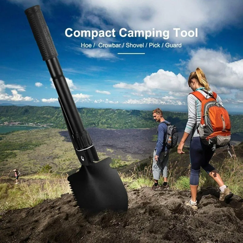 

Складная тактическая лопата 1 шт., многофункциональная, для инженерных работ, военная, для кемпинга, рыбалки, садовых работ, мотыга, садовый инструмент