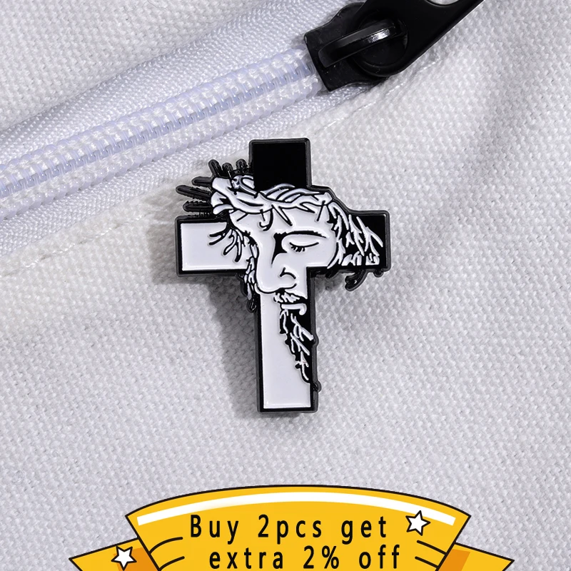 Cross Christian Enamel Pins Jesus Belief The Holy Bible Brooches Lapel Badges Religious Believer Jewelry Gift For Best Friend