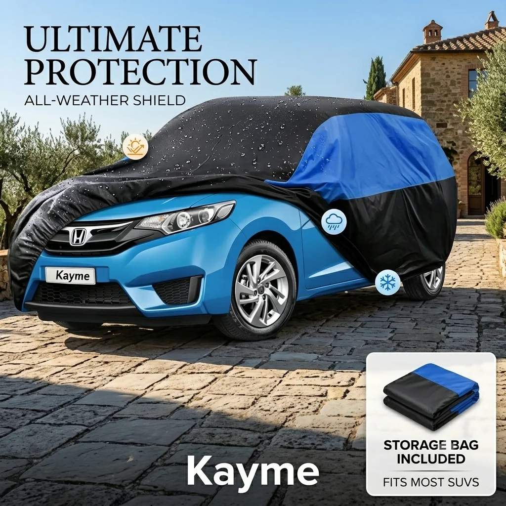 

Universal Auto Car Cover High-quality Outdoor Sun Waterproof Windproof Scratch Resistant Cover Elastic Hem For Hatchback