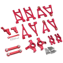 Metal Steering Assembly/Tie Rod /Front Rear Upper Low Swing Arm For 1/14 MJX Hyper Go 14303 14302 14301 RC Upgrade Part