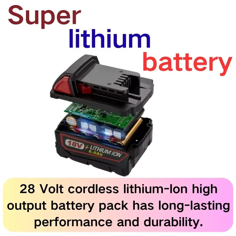 Pro Milwaukee M18 M12 Baterie pro nářadí Lithium XC Baterie s prodlouženou kapacitou XC 48-11-1860 M18B5 M18B4 18650 Dobíjecí baterie - náhled 2