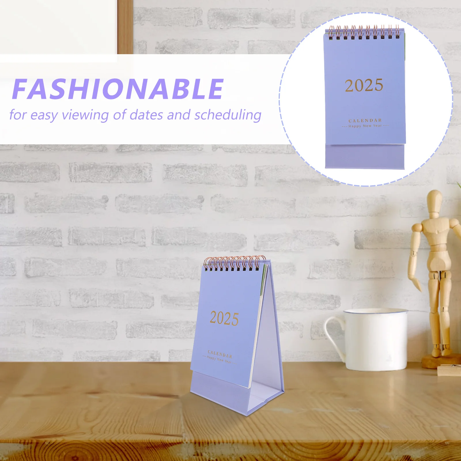 

Minimalist 2025 Standing Flip Desktop Calendar Monthly Memo Planner Small Tabletop Date Tracker Decorative Desk Calendar