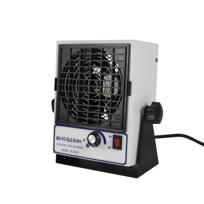 

DC Ionizing Fan SL-801D Industrial Electrostatic Ion Fan Single Head Desktop Dust Removal Electrostatic Eliminator