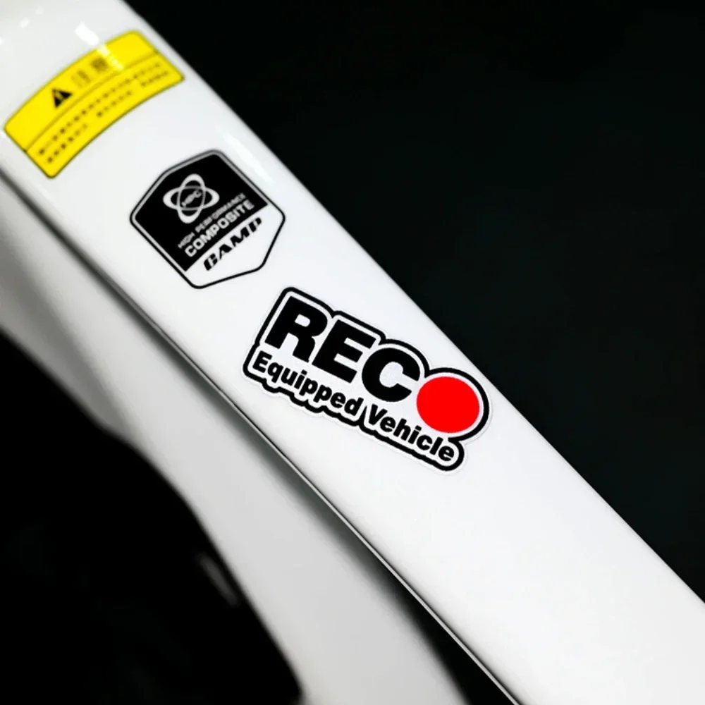 REC Theft Prevention Road Bicycle Frame Stickers Top Tube Waterproof Fashion Decoration Accessories Bike Durable Vinyl Decals