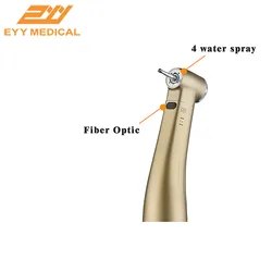 Dental 1:1 Contra Angle Fiber Optic Low Speed Handpiece Denspay Push Button Inner Water Spray Handpiece Dentist Instrument
