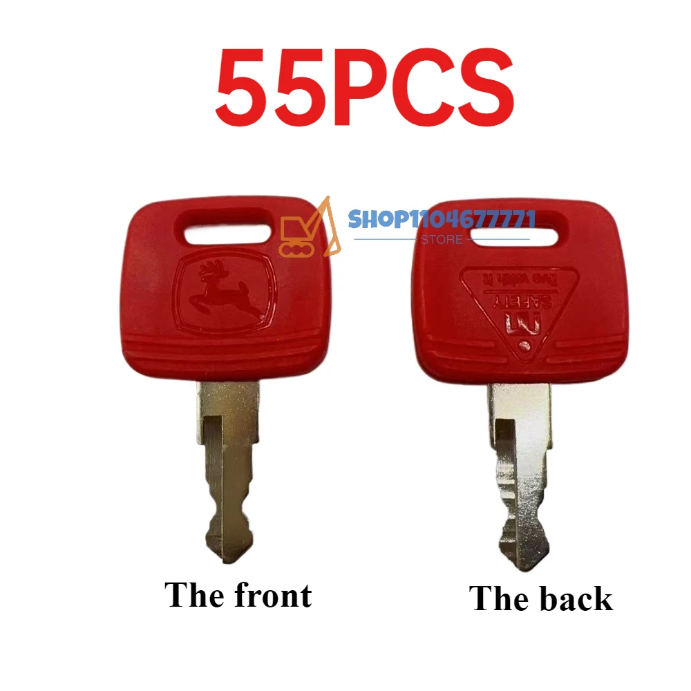 

55PCS RE43492 RE183935 RE71557 RE81404 Keys for John Deere Tractor 6010 6110 6210 6310 6410 6510 Engine Ignition Switch Key