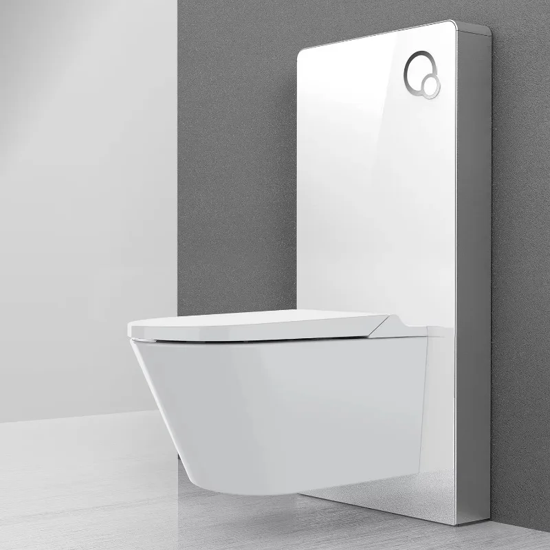 All-electronic smart bathroom ceramic wall-mounted toilet