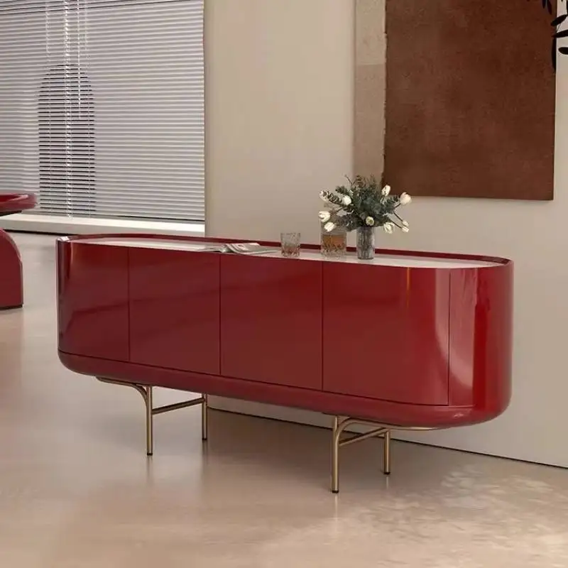 Narrow Cozy Living Room Cabinets Classic Long French Decoration Living Room Cabinets Luxury Meuble Rangements Furniture Home