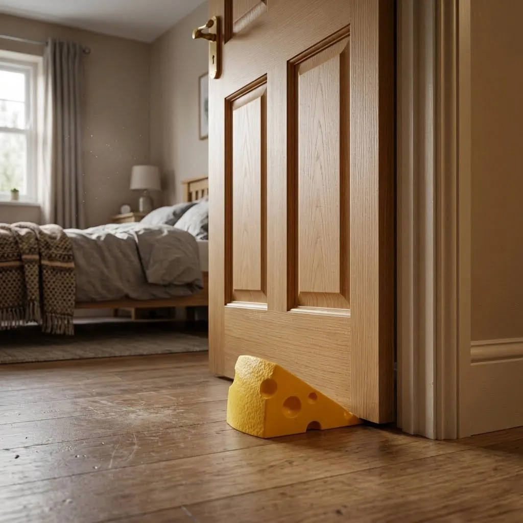 Cute cheese shaped door stopper, can also be a desktop ornament, an interesting and practical cheese door stopper - view 2