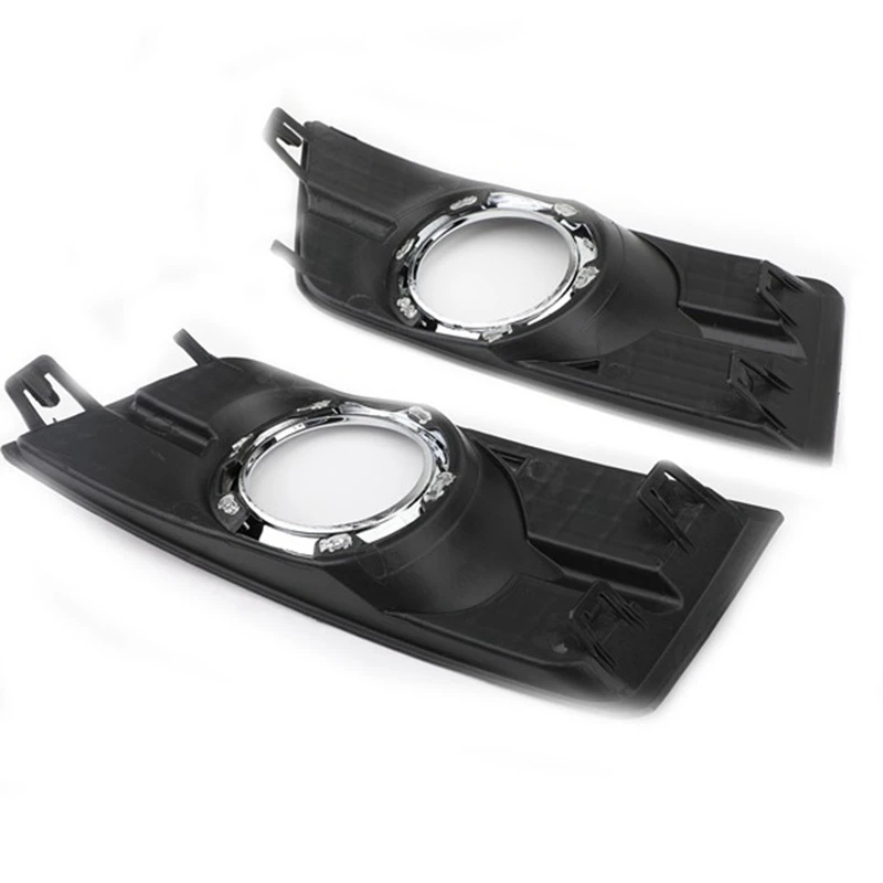 2Pcs Car Front Bumper Side Fog Light Grille Lamp Cover Replacement For Cadillac SRX 2010-2016