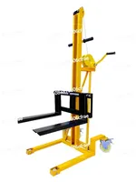 Manual and Lightweight Small Forklift Portable Hand Lift Forklift Small Stacker Multifunctional Loading and Unloading Truck