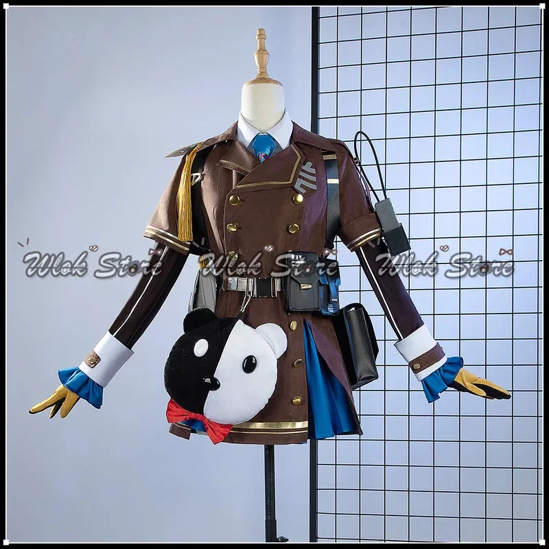 أنيمي لعبة الفتيات فرونت لاين 2 Exilium تأثيري Cheeta زي دمية شعر مستعار جميل القبعات فستان البدلة امرأة هالوين ملابس الحفلات الأحذية