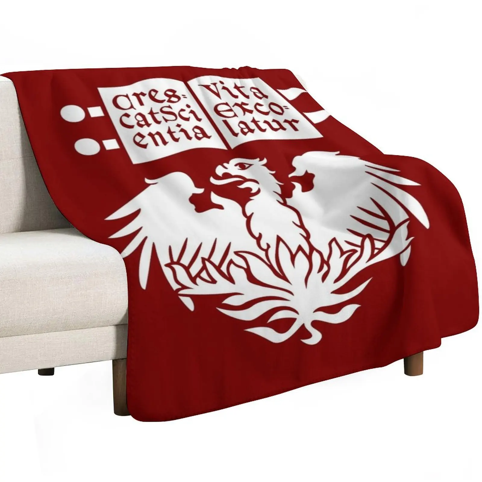 The University of Chicago icon Throw Blanket for sofa Sofa Throw Soft Beds Loose decorative Retros Blankets