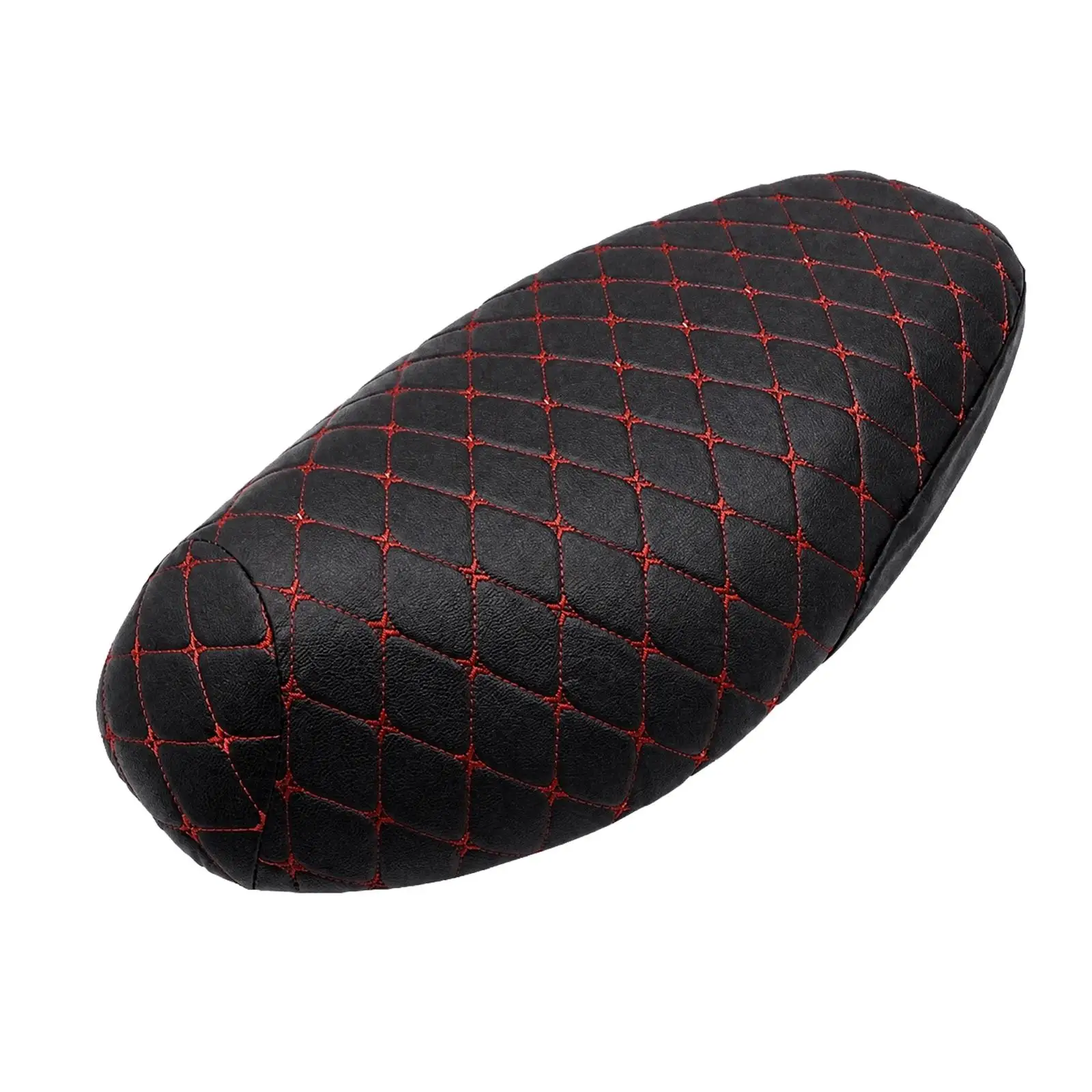 Padded Motorcycle for seat Cover for Weather Protection Waterproof Artificial Leather with Heat Shield for Riding Comfort