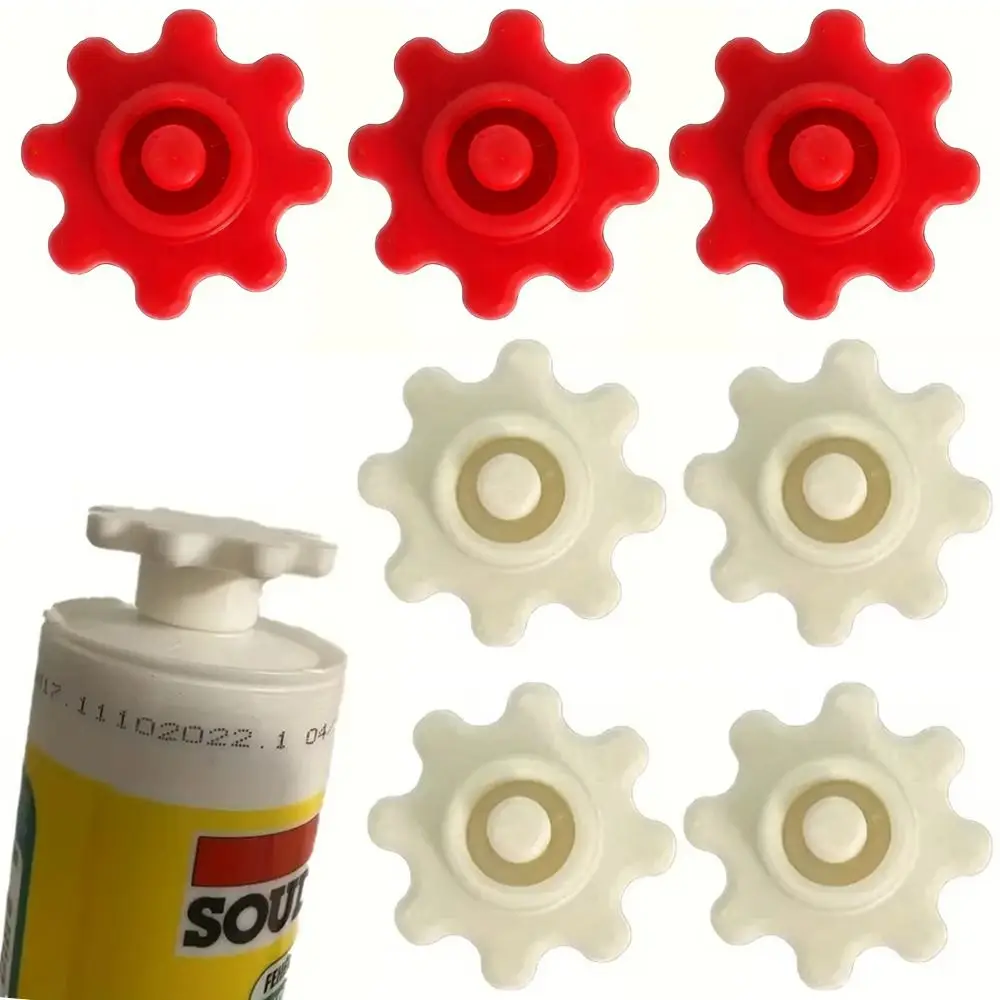 

Flexible Silicone Tube Cap Gear-Style White Red Silicone Hose Plugs Easy-to-Use Tube Caps