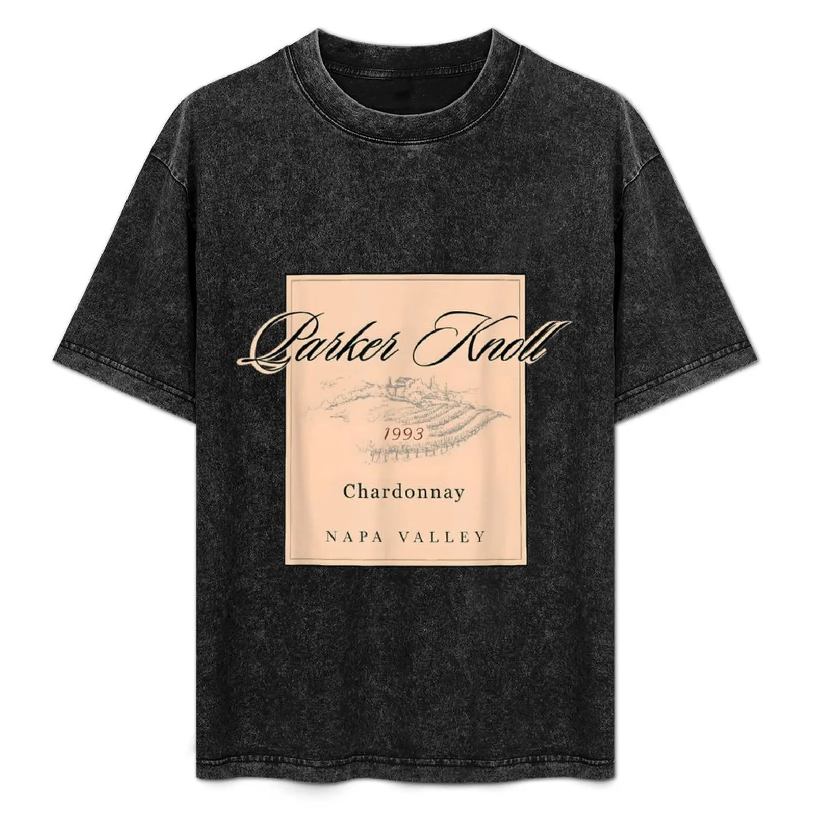

Parker Knoll Chardonnay Napa Valley Parent Trap Wine Camp Walden Men's T-Shirt Classic Print Short Sleeve Shirt