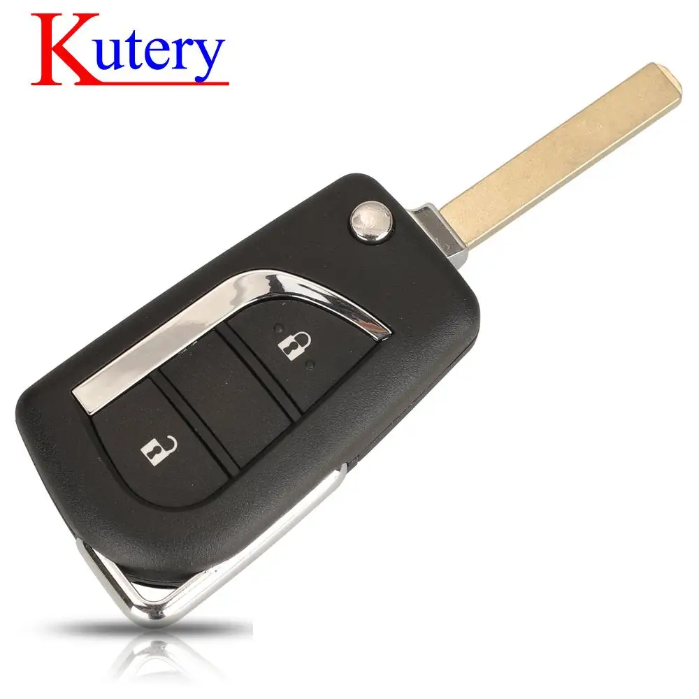 jingyuqin 2/3BTN 433MHZ G/H Chip Filp Remote Control Key For Toyota Carrolla AYGO Verso Avensis Peugeot 108 Citroen C1 VA2 Blade