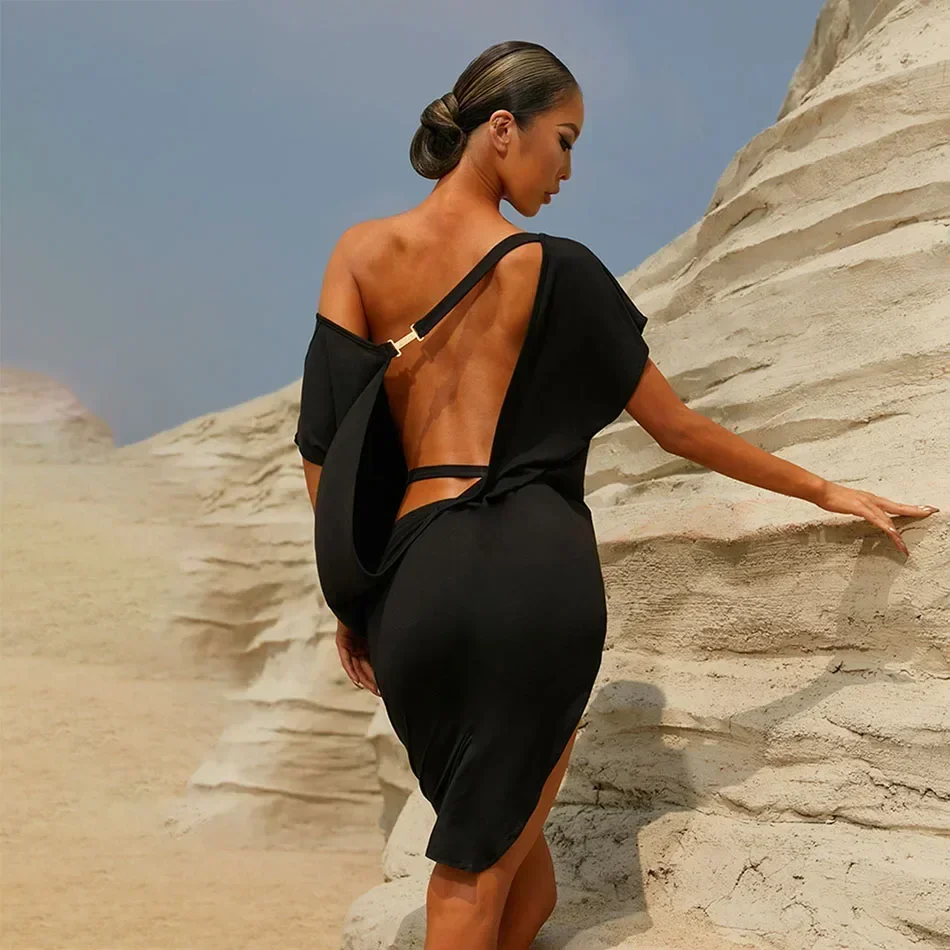 عارية الظهر تصميم فضفاض الإناث فستان رقص اللاتينية المرأة الرقص أداء قاعة الرقص فستان البطن NY60 2318