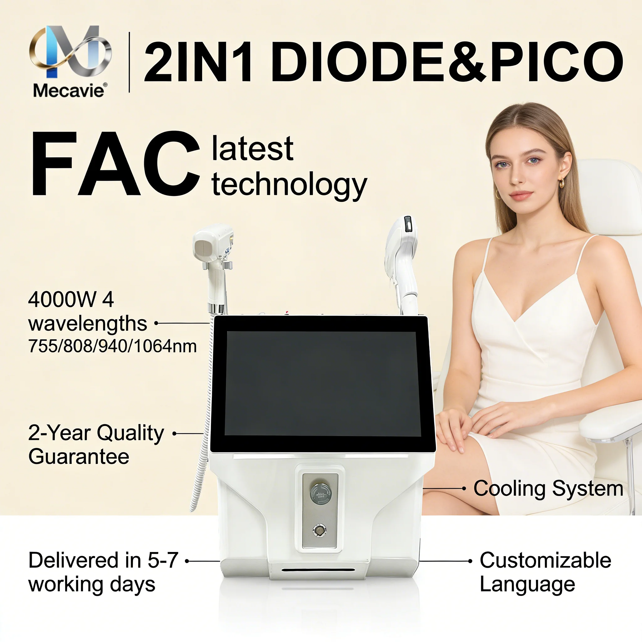 

Лазерный диодный аппарат Light Speed 2-в-1 Nd:YAG для удаления волос, удаления татуировок, карбонового пилинга, профессиональное оборудование для салонов красоты