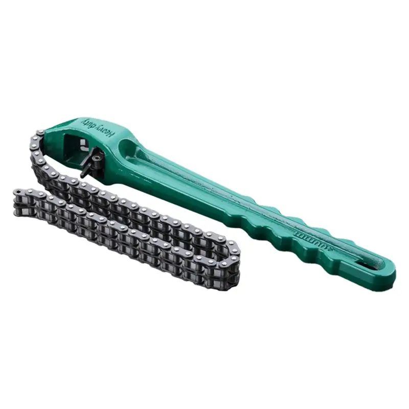 [a93z-】-chain-wrench-tool-adjustable-oil-filter-puller-strap-universal-ergonomic-handle-grip-wrench-chain-spanner-easy-install-b