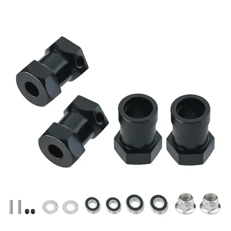Metal 12mm Wheel Hex Hub Adapter for Tamiya CW-01 CW01 Lunch Box Midnight Pumpkin Monster Beetle WR02 Upgrade Parts Accessories