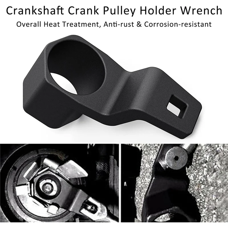 Leistungsstarke Dämpfer Kurbelwelle Kurbel Pulley Halter Schlüssel Halter Removal Tool Teil Komponente Für Honda Acura Harmonic 50Mm