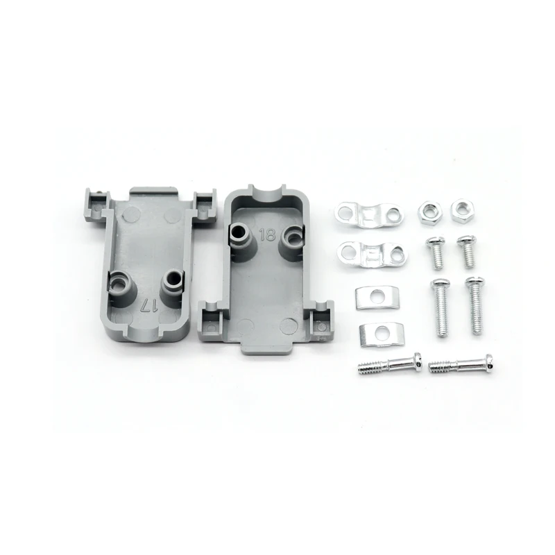 【5-2PCS】DB9 two rows 9 pin RS232/485 serial port VGA converter socket COM port solder wire type male/female head