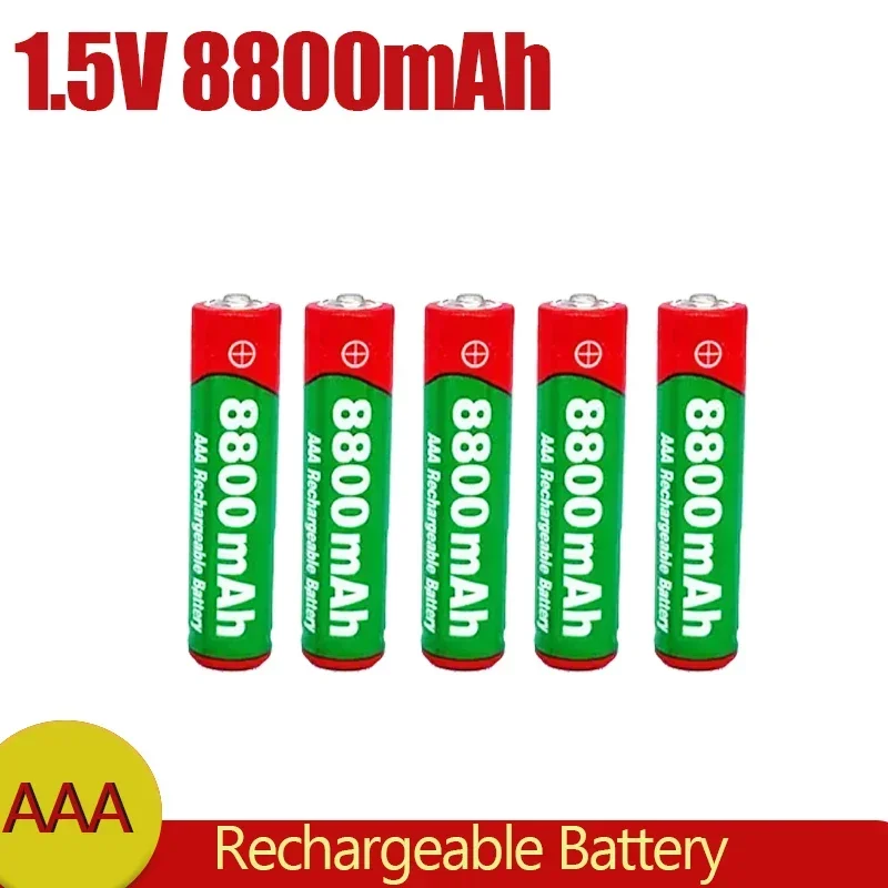 Free ShippingAAA battery 8800 mah rechargeable battery AAA 1.5 V 8800 mah Rechargeable Alcalinas drummey