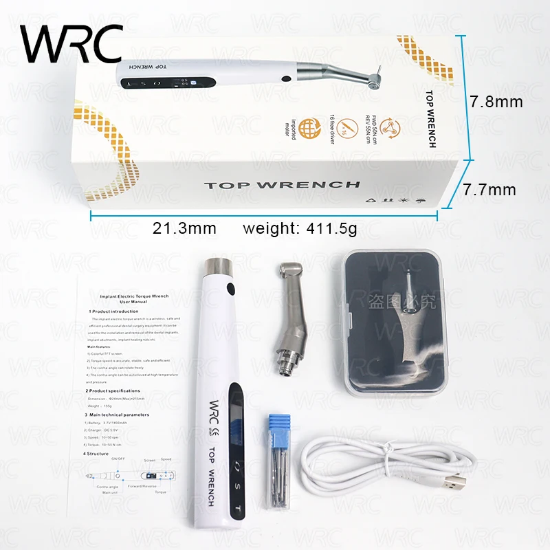 Chave De Implante Elétrico Para Implante De Dentes, Motorista De Torque Do Motor, Sistema Dental