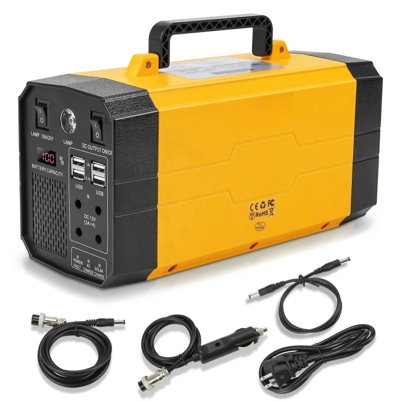 Portable Outdoor Power Station Kit 110V 220V Sine Wave Emergency Lithium Battery For Home And Outdoor Activities Multi Output