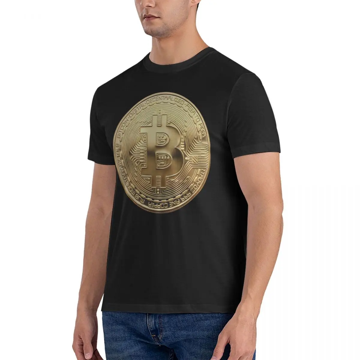 Camiseta de Bitcoin para hombre, camisetas divertidas de Binance BNB, camisetas de manga corta con cuello redondo, ropa de algodón puro 6XL