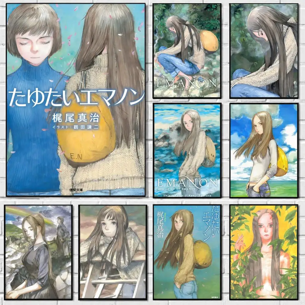 Manga Memories Of Emanon Poster Self-adhesive Art Waterproof Paper Sticker Coffee House Bar Room Wall Decor