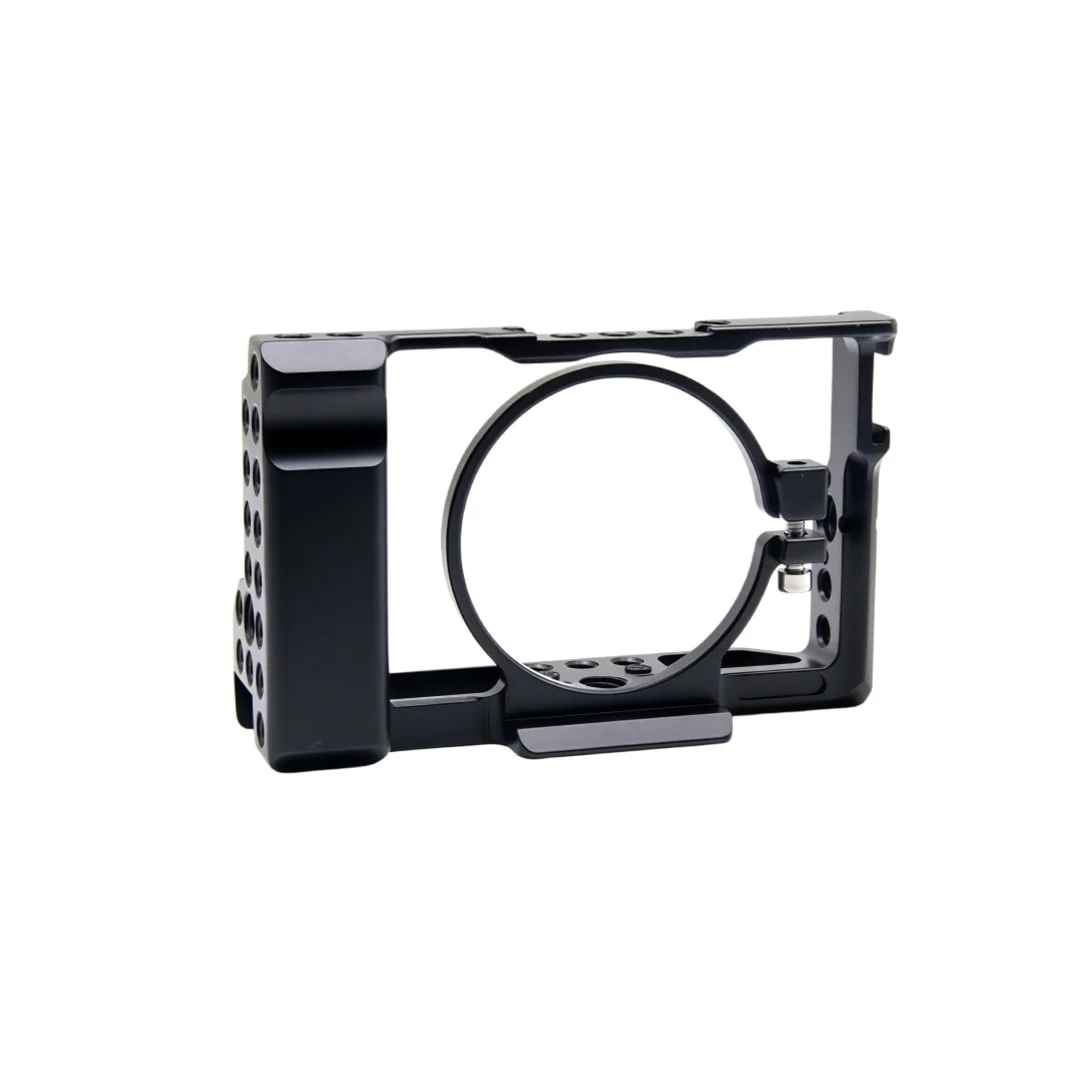 

Aluminum Camera Cage Extension Frame Hand Grip For Sony RX100M6 RX100M7