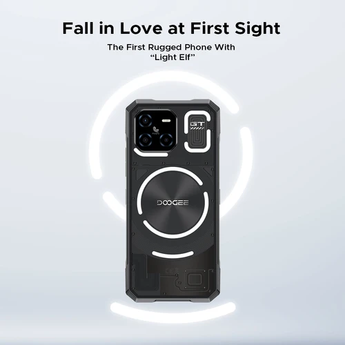 DOOGEE 블레이드 GT 견고한 휴대폰, 6.72 인치 FHD + 120Hz LED 조명 효과, 12GB RAM, 256GB ROM, 5500mAh 배터리, 안드로이드 14, 월드 프리미어