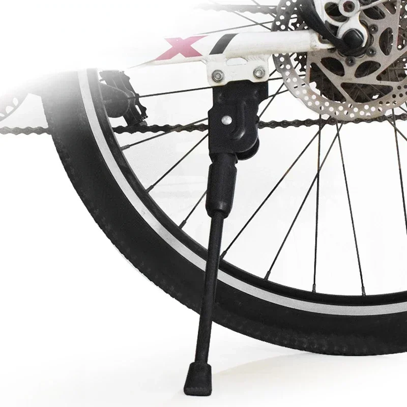 Mountain Bike Kick Stand Aluminum Alloy Heavy Duty Adjustable Bicycle Cycle Side Support Bracket Easy Install Bike Parking Rack view 4