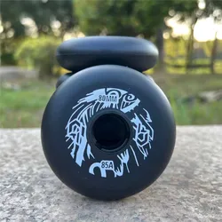 Super Worth! 85A Full Meat 72 76 80 Solid Inline Skates Wheels for Slalom FSK Free Style Skating Wheel Tire Ruedas Black White