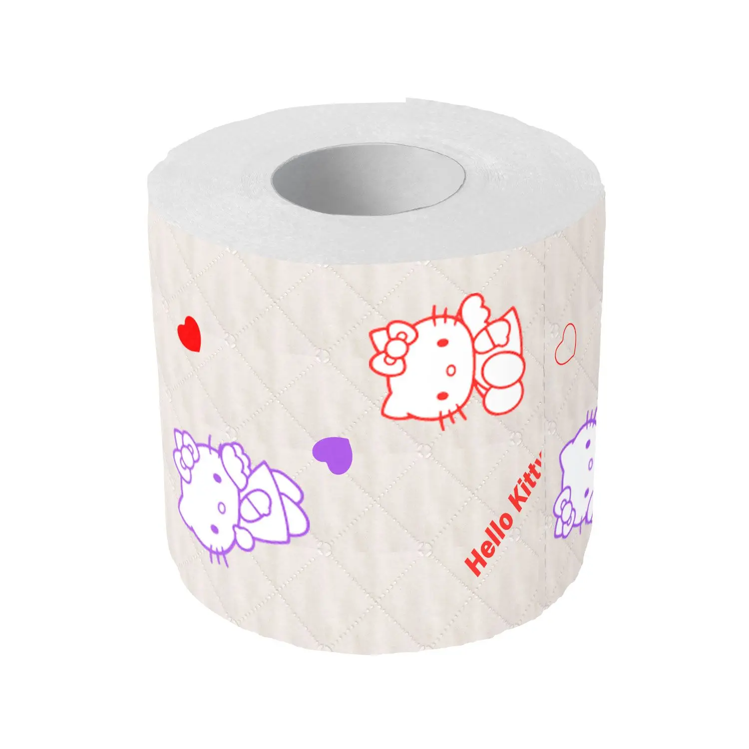 Anime Kt Cat Kawaii Printed Roll Toilet Paper Cartoon Kitty Soft Super Thick Napkin Household Napkin Kitchen Bathroom Tissue